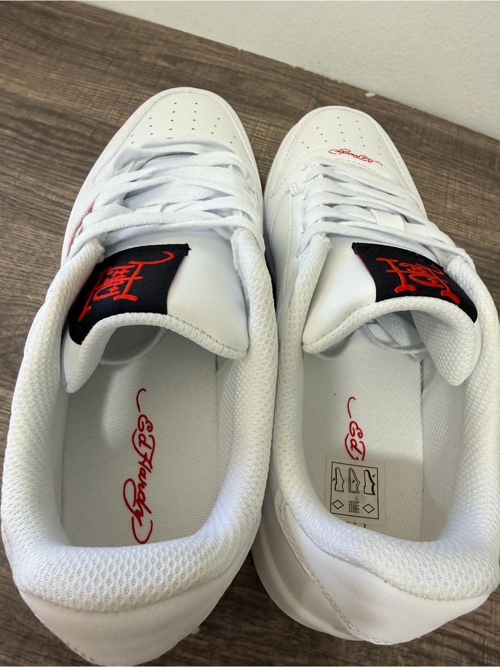 Ed Hardy White Sneakers size US 8 women - Picture 10 of 10